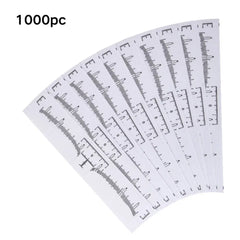 20pcs/50pcs/100pcs Disposable Tattoo Eyebrow Ruler Sticker Microblading Tattoo Measurement Tools for Permanent Makeup
