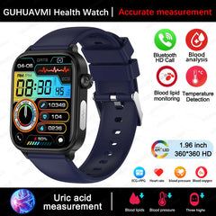 2025 New For XIAOMI ECG+PPG Blood Fat Uric Acid Health Smartwatch Men Women Heart Rate Blood Pressure Bluetooth Call Smart Watch