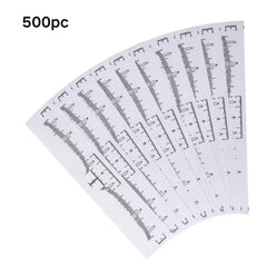 20pcs/50pcs/100pcs Disposable Tattoo Eyebrow Ruler Sticker Microblading Tattoo Measurement Tools for Permanent Makeup