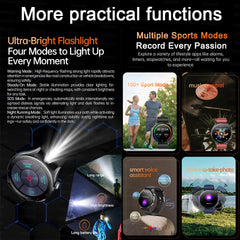 2025New Health Monitoring Uric Acid Blood Pressure Blood oxygen Body Analysis Smart Watch ECG+PPG Clock Smartwatches Men For IOS