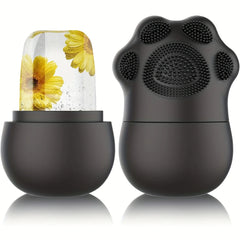 Ice Roller for Face + Beauty Brush Set