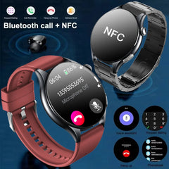 2025 New Smart Watch NFC ECG+PPG Blood oxygen Uric Acid Blood Pressure Sapphire Smartwatch Men For Samsung Galaxy Xiaomi Huawei