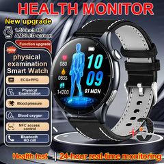 2025 New Smart Watch NFC ECG+PPG Blood oxygen Uric Acid Blood Pressure Sapphire Smartwatch Men For Samsung Galaxy Xiaomi Huawei