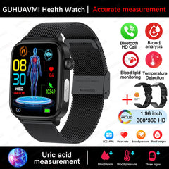 2025 New For XIAOMI ECG+PPG Blood Fat Uric Acid Health Smartwatch Men Women Heart Rate Blood Pressure Bluetooth Call Smart Watch