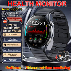 2025 New Smart Watch NFC ECG+PPG Blood oxygen Uric Acid Blood Pressure Sapphire Smartwatch Men For Samsung Galaxy Xiaomi Huawei