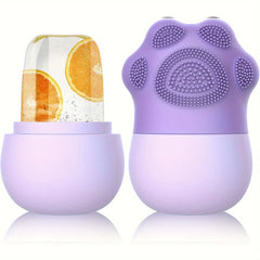 Ice Roller for Face + Beauty Brush Set