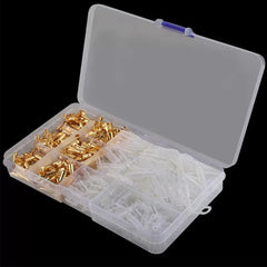 2.8/4.8/6.3mm Wire Crimp Terminals Kit Copper Male Female Wire Spade Connectors with Insulated Sleeve Electrical Conector Box