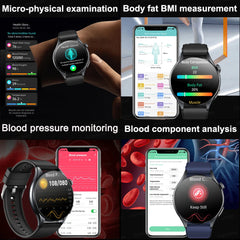 2025 New Smart Watch NFC ECG+PPG Blood oxygen Uric Acid Blood Pressure Sapphire Smartwatch Men For Samsung Galaxy Xiaomi Huawei
