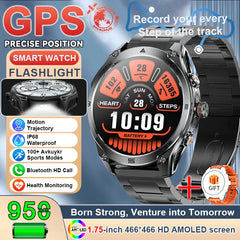 T-Rex 3 Ultra GPS Military Smart Watch Men 10ATM Waterproof Outdoor Sport Fitness Tracker Health Monitor Bluetooth Call Compass