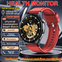 2025 New Smart Watch NFC ECG+PPG Blood oxygen Uric Acid Blood Pressure Sapphire Smartwatch Men For Samsung Galaxy Xiaomi Huawei