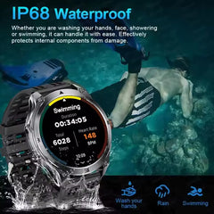 T-Rex 3 Ultra GPS Military Smart Watch Men 10ATM Waterproof Outdoor Sport Fitness Tracker Health Monitor Bluetooth Call Compass