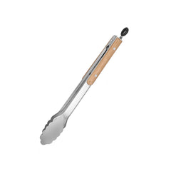 Leeseph Stainless Steel Food Tongs, Heavy Duty Kitchen Tongs with Wooden Handle for Cooking, Grilling and BBQ, 7-16 Inch Length