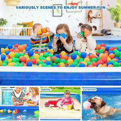 2m/2.6m Large Inflatable Swimming Pool Adults Kids Pools Bathing Tub Outdoor Indoor Bathtub Water Pool Family Party Toys