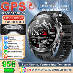 T-Rex 3 Ultra GPS Military Smart Watch Men 10ATM Waterproof Outdoor Sport Fitness Tracker Health Monitor Bluetooth Call Compass