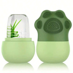 Ice Roller for Face + Beauty Brush Set