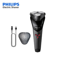PHILIPS S1113 Electric Shaver USB Charge Stainless Steel PowerCut Blade Razor Triple Floating Head Men Fast Shave Beard Trimmer