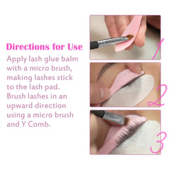 Lomansa NEW 10g Eyelah Lift Glue Lash Adhesive Glue Balm Fruit Flavor 2 in 1 Lifting Curling Adhesive For Lash Perm Makeup Tool