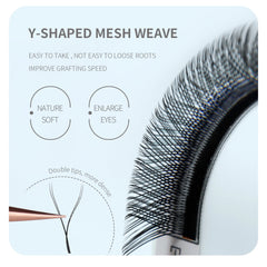 ANNAFRIS Premade Volume Fan YY 3D 4D 5D W-Shaped Lash Automatic Flowering W Lashes Extension Natural Soft Full Dense Mink Lash