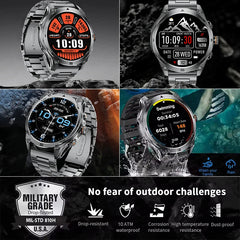 T-Rex 3 Ultra GPS Military Smart Watch Men 10ATM Waterproof Outdoor Sport Fitness Tracker Health Monitor Bluetooth Call Compass