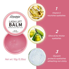 Lomansa NEW 10g Eyelah Lift Glue Lash Adhesive Glue Balm Fruit Flavor 2 in 1 Lifting Curling Adhesive For Lash Perm Makeup Tool