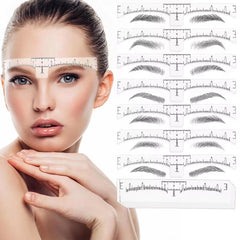 20pcs/50pcs/100pcs Disposable Tattoo Eyebrow Ruler Sticker Microblading Tattoo Measurement Tools for Permanent Makeup