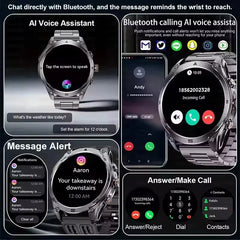 T-Rex 3 Ultra GPS Military Smart Watch Men 10ATM Waterproof Outdoor Sport Fitness Tracker Health Monitor Bluetooth Call Compass